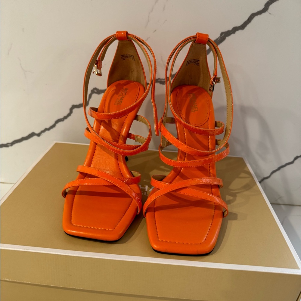 Michael Kors Strappy Orange Sandals